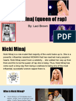 Nicki Minaj (Queen of Rap) : By: Laci Brown