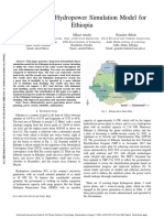 Deterministic Hydropower Simulation Model For Ethiopia