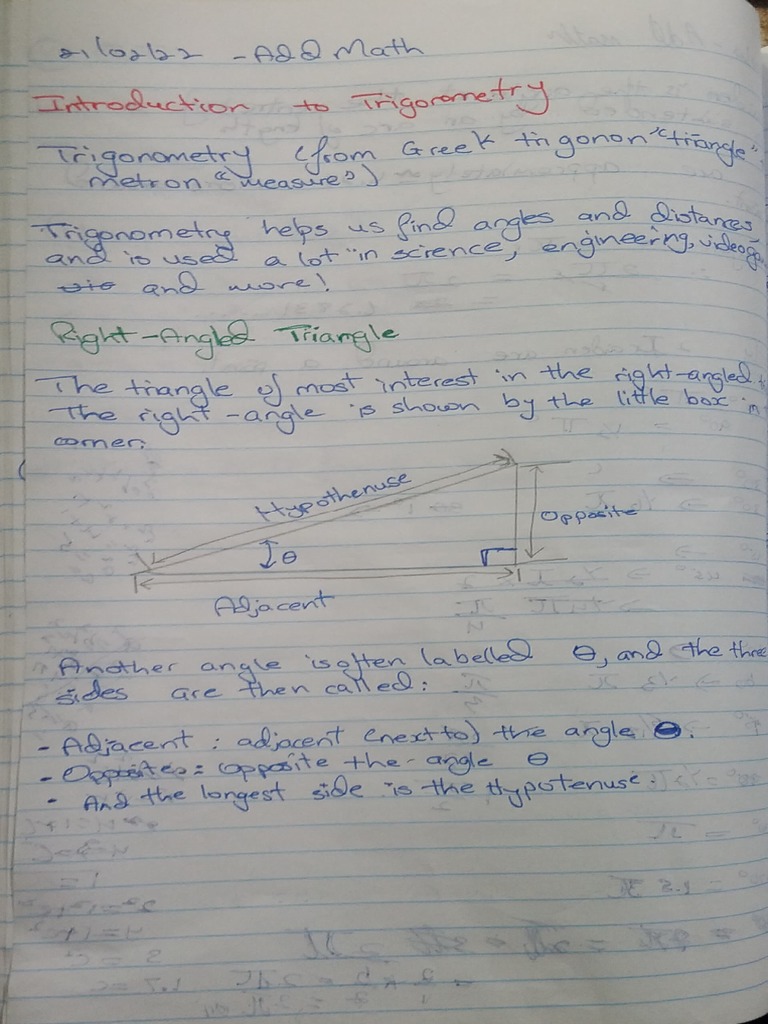 Trigonometry Notes and Homework From 21.02.22 | PDF | Complex Analysis ...