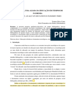 Artigo Tecnologia, Uma Aliada Da Educação em Tempos de Pandemia