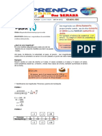 1ro Ficha de Trabajo, Semana 9