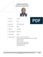 Personal Information:: Curriculum Vitae