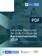 Informe Sectorial Aprovechamiemto 2019
