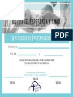 Certificado de Presentación