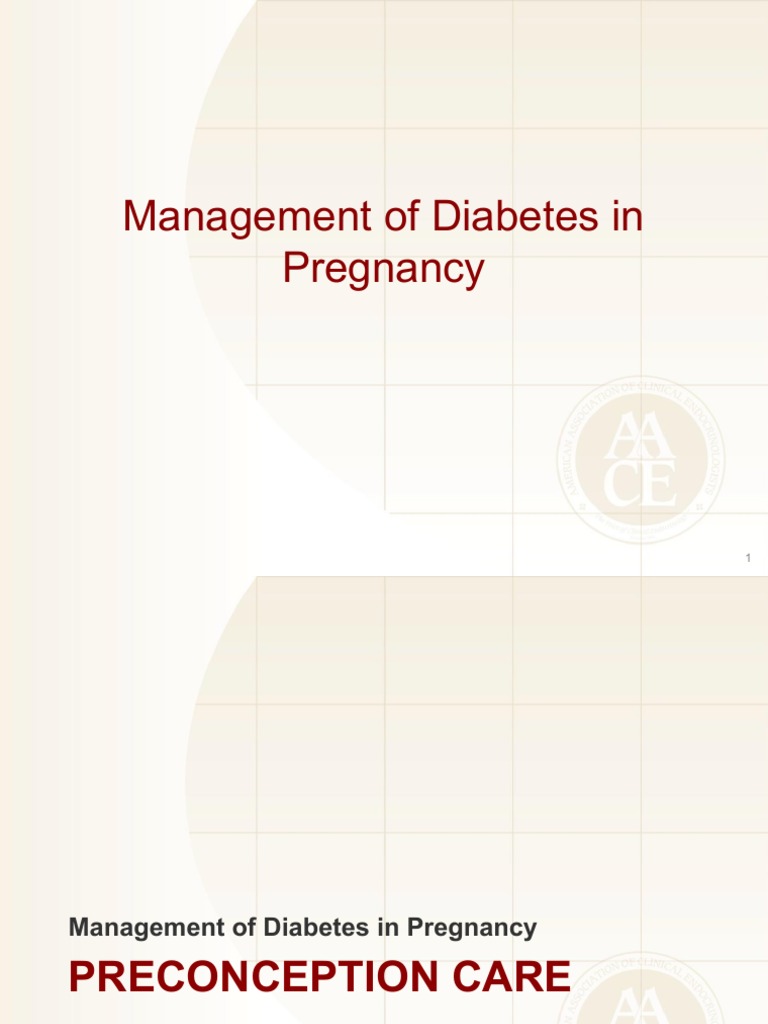 Management Of Diabetes In Pregnancy PDF Gestational Diabetes Diabetes