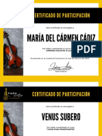 Certificados curso aprende violín en 12 clases 