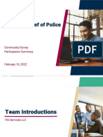 HPD COP Community Survey Participation Summary 