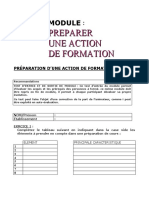 MODULE 6 PREPARATION D'UNE SEQUENCE  DE FORMATION N2 