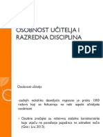 Osobnost Učitelja I Razredna Disciplina