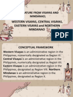 Western Visayas, Central Visayas, Eastern Visayas and Northern Mindanao