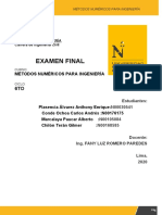 Ex - Final - Metodos Numericos - Plasencia - Chilon - Teran - Conde