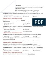 Mark The Letter A, B, C, or D On Your Answer Sheet To Indicate The Word(s) OPPOSITE in Meaning To The Underlined Word(s) in Each of The Following Questions