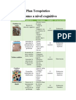 Plan Terapéutico - Autismo A Nivel Cognitivo