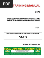 Basic Computer Training