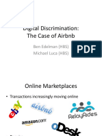 Digital Discrimination: The Case of Airbnb: Ben Edelman (HBS) Michael Luca (HBS)