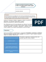 Semana 26 Dia 2 ¿Logre Elaborar Una Ficha de Entrevista, Analizar y Organizar Datos en Una Tabla de Doble Entrada