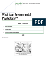 How To Become An Environmental Psychologist