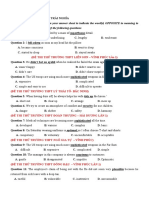 Mark The Letter A, B, C, or D On Your Answer Sheet To Indicate The Word(s) OPPOSITE in Meaning To The Underlined Word(s) in Each of The Following Questions