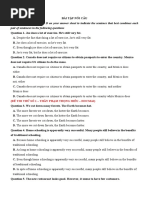 Mark The Letter A, B, C, or D On Your Answer Sheet To Indicate The Sentence That Best Combines Each Pair of Sentences in The Following Questions