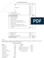 Chartered Accountant- income from profession