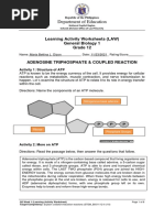 Department of Education: Learning Activity Worksheets (LAW) General Biology 1 Grade 12