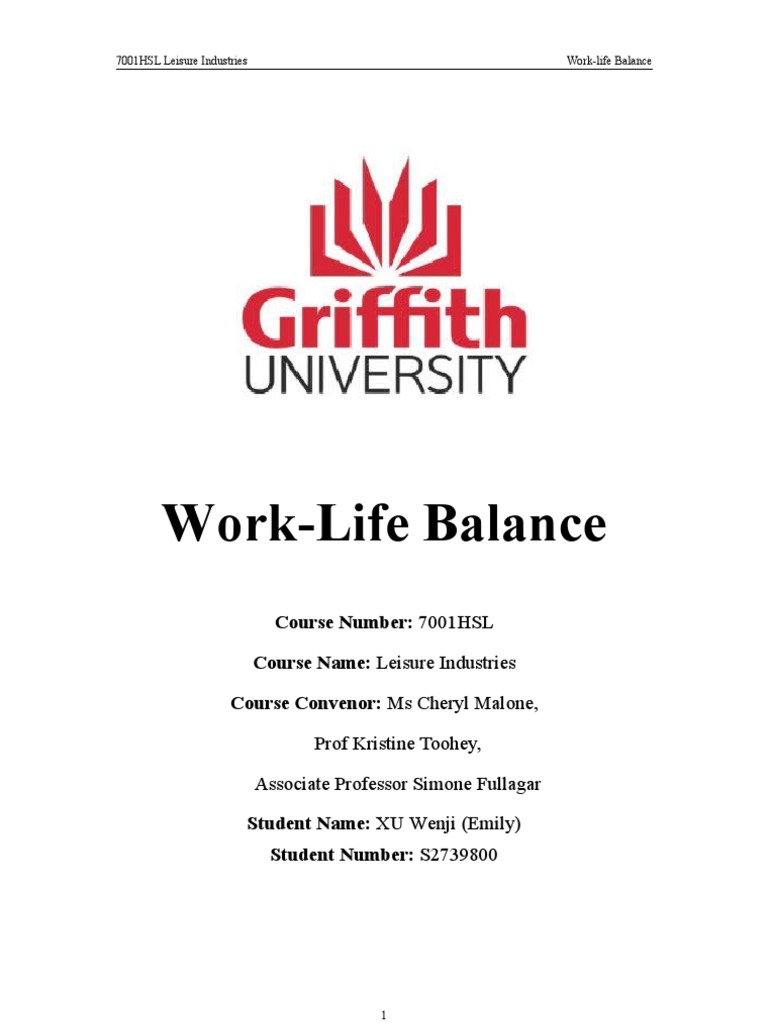 Work Life Balance | PDF | Work–Life Balance | Occupational Stress