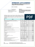 0209a. Surat Penawaran Harga Pekerjaan Relokasi Trafo 60 MVA 150kV GI Balaraja Ke GI Angke