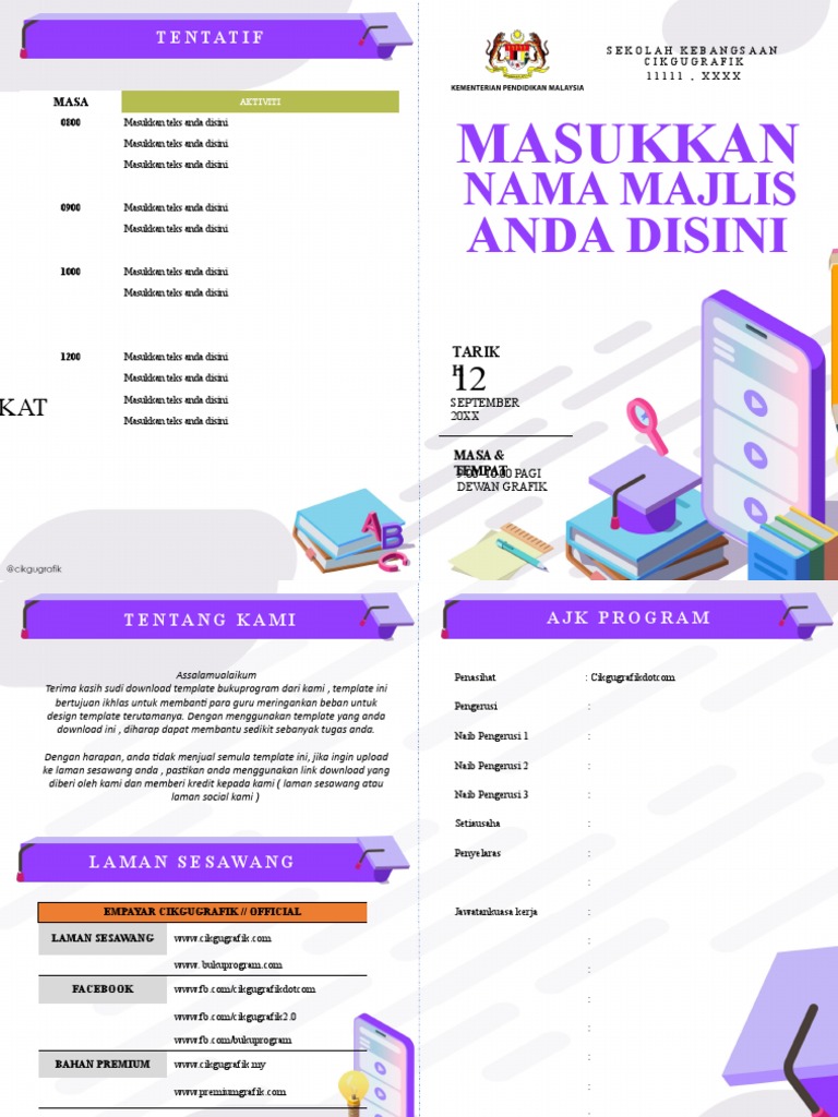 Template Buku Program | PDF