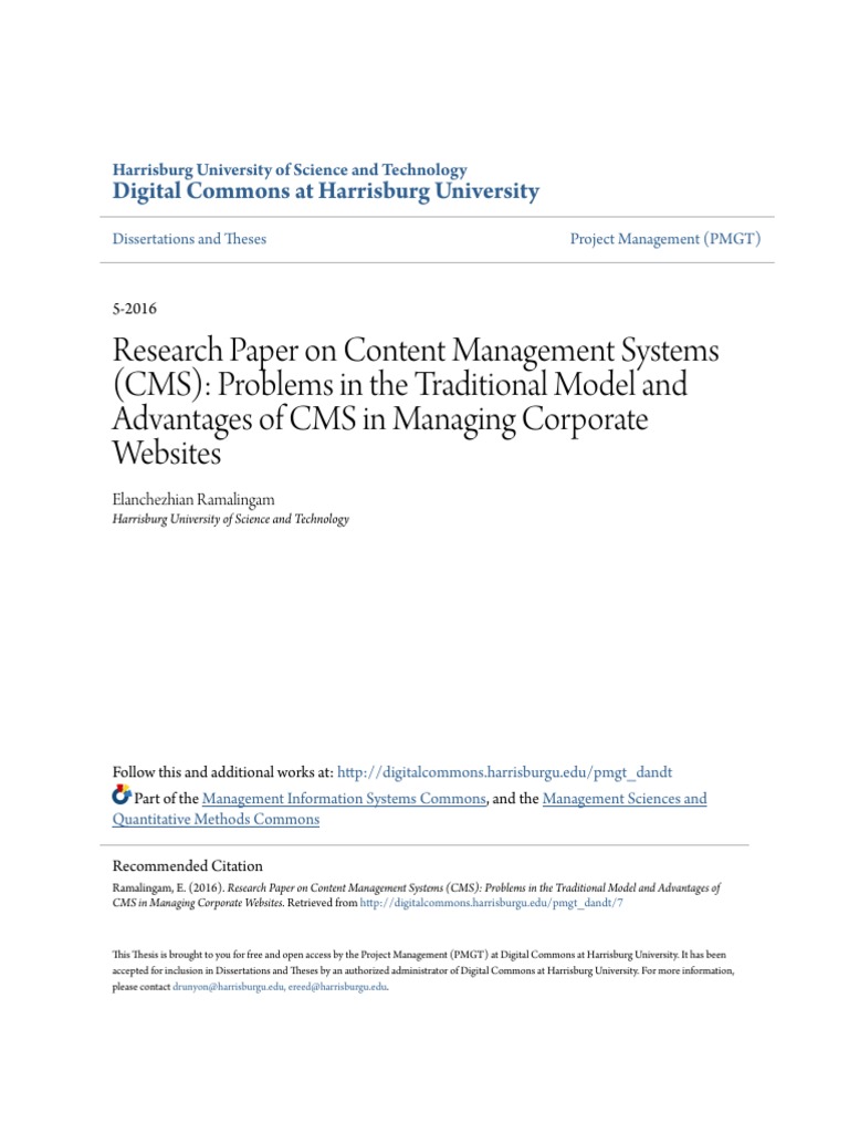 CMS Challenges and Corporate Solutions | PDF | Websites | Metadata