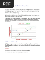 Indifference EBIT - Capital Structure of Corporations: Solution