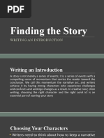 Finding The Story: Writing An Introduction