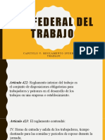 DL2-Ley federal del trabajo art 422-425