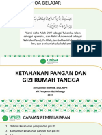 Ketahanan Pangan Gizi RT 2020