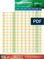 Jadwal Imsakiyah DIY 1443 H