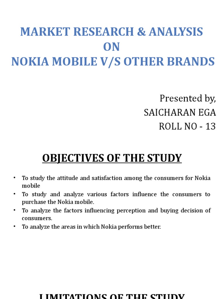 Nokia Mobile Market Analysis Report | PDF | Computing And Information ...