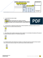 EXAMEN DIAGNÓSTICO 3ero Sec