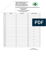 Daftar Hadir Peserta Dan Petugas