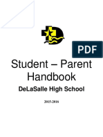 Student - Parent Handbook: Delasalle High School