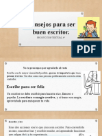 Consejos para Ser Buen Escritor