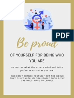 Be Proud: of Yourself For Being Who You Are