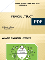 Financial Literacy 1: Building and Enhancing New Literacies Across Curriculum