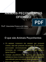 Animais peçonhentos e acidentes ofídicos