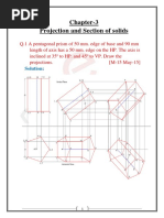 Projections of Solids in Engineering Drawing | PDF | Tetrahedron ...