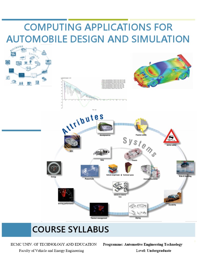 Automotive Design & Simulation Syllabus | PDF | Simulation | Prototype