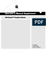 Operator's Manual Supplement: Lift Guard™ Contact Alarm
