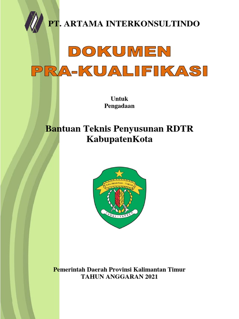 Surat Pernyataan Keikutsertaan RDTR | PDF