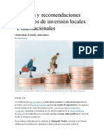 Análisis y Recomendaciones de Fondos de Inversión Locales e Internacionales