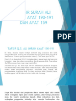 Tafsir Surah Ali Imran Ayat 190-191 Dan Ayat 159