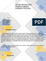 Sunlight Detecting Timed Garden Watering System