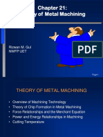 Chapter 21-Theory of Metal Machining